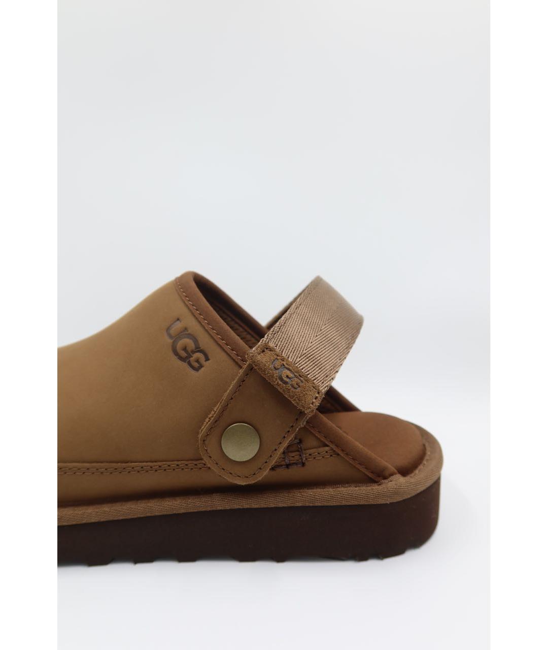 UGG AUSTRALIA Коричневые замшевые сандалии, фото 3