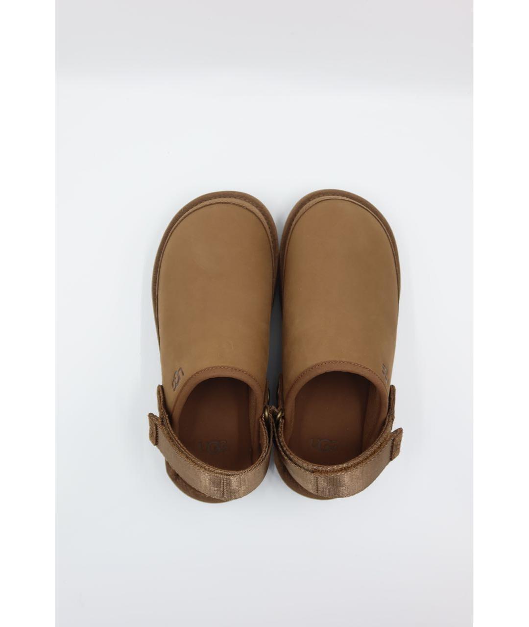 UGG AUSTRALIA Коричневые замшевые сандалии, фото 5