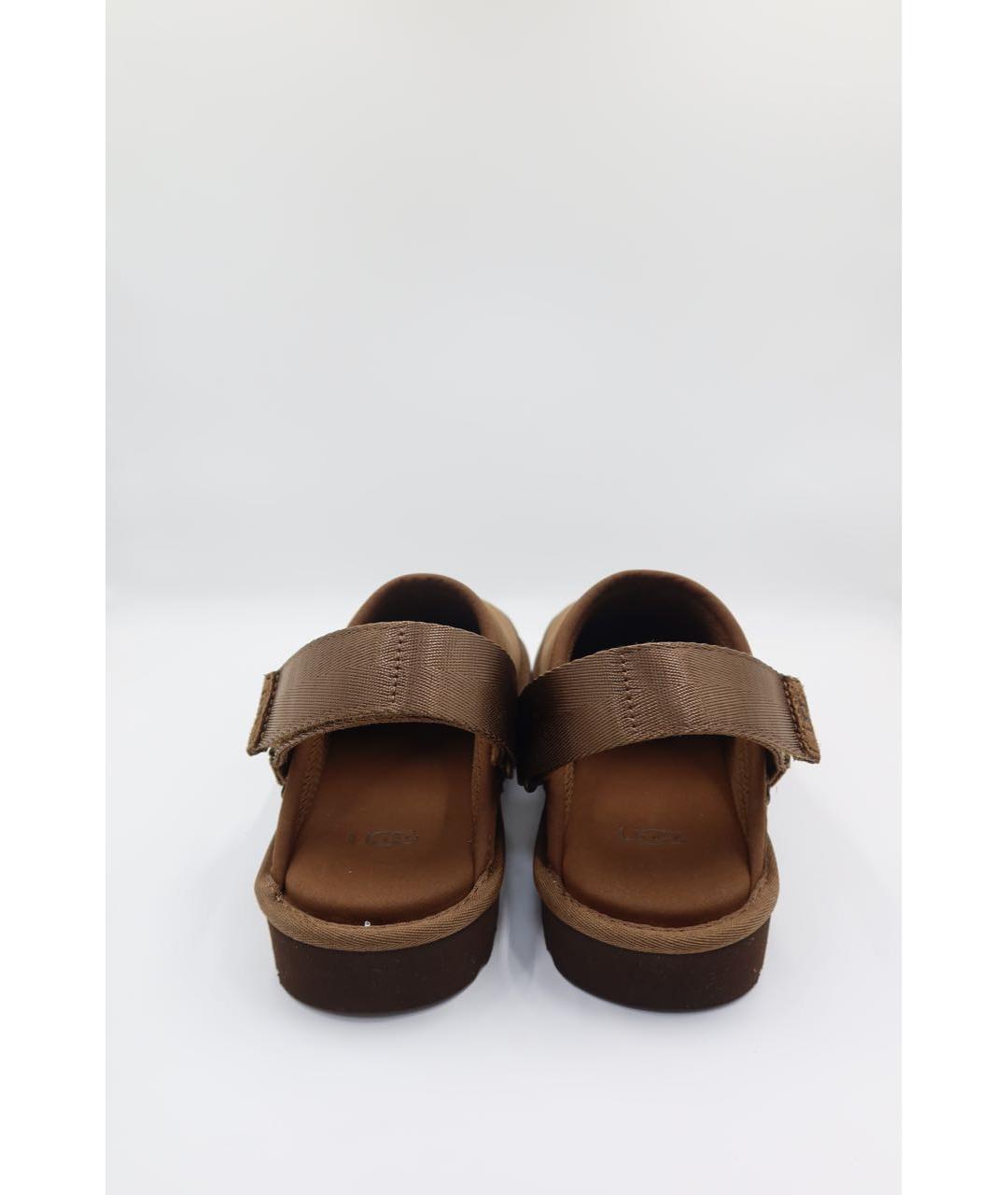 UGG AUSTRALIA Коричневые замшевые сандалии, фото 4