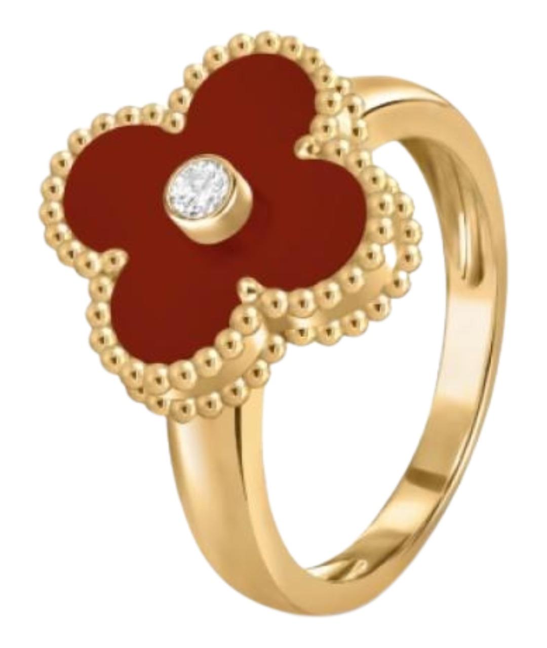 VAN CLEEF & ARPELS Красное кольцо из желтого золота, фото 1