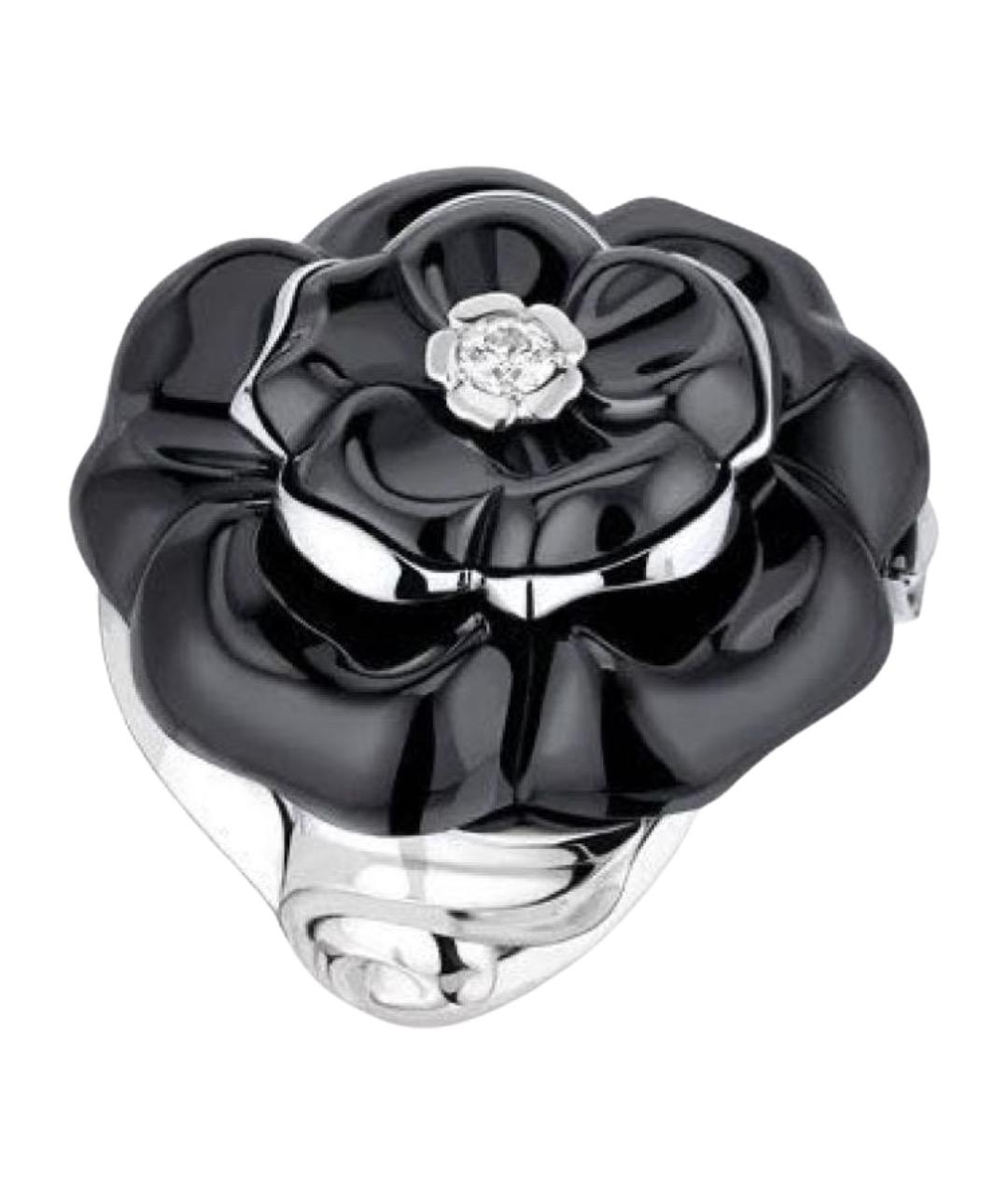 CHANEL Черное кольцо из белого золота, фото 1