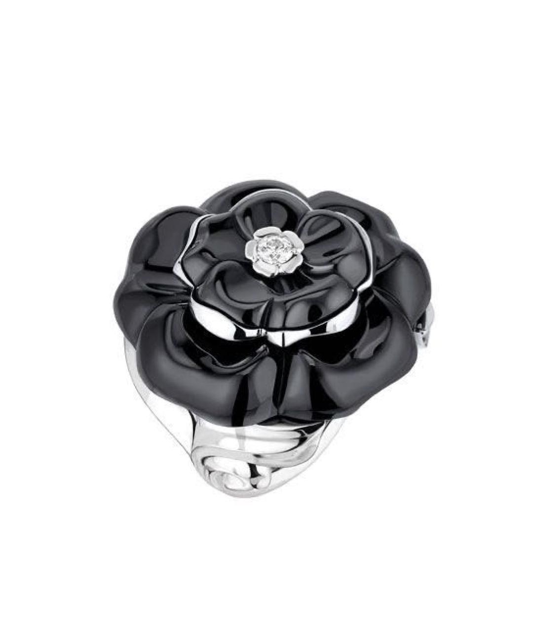 CHANEL Черное кольцо из белого золота, фото 9