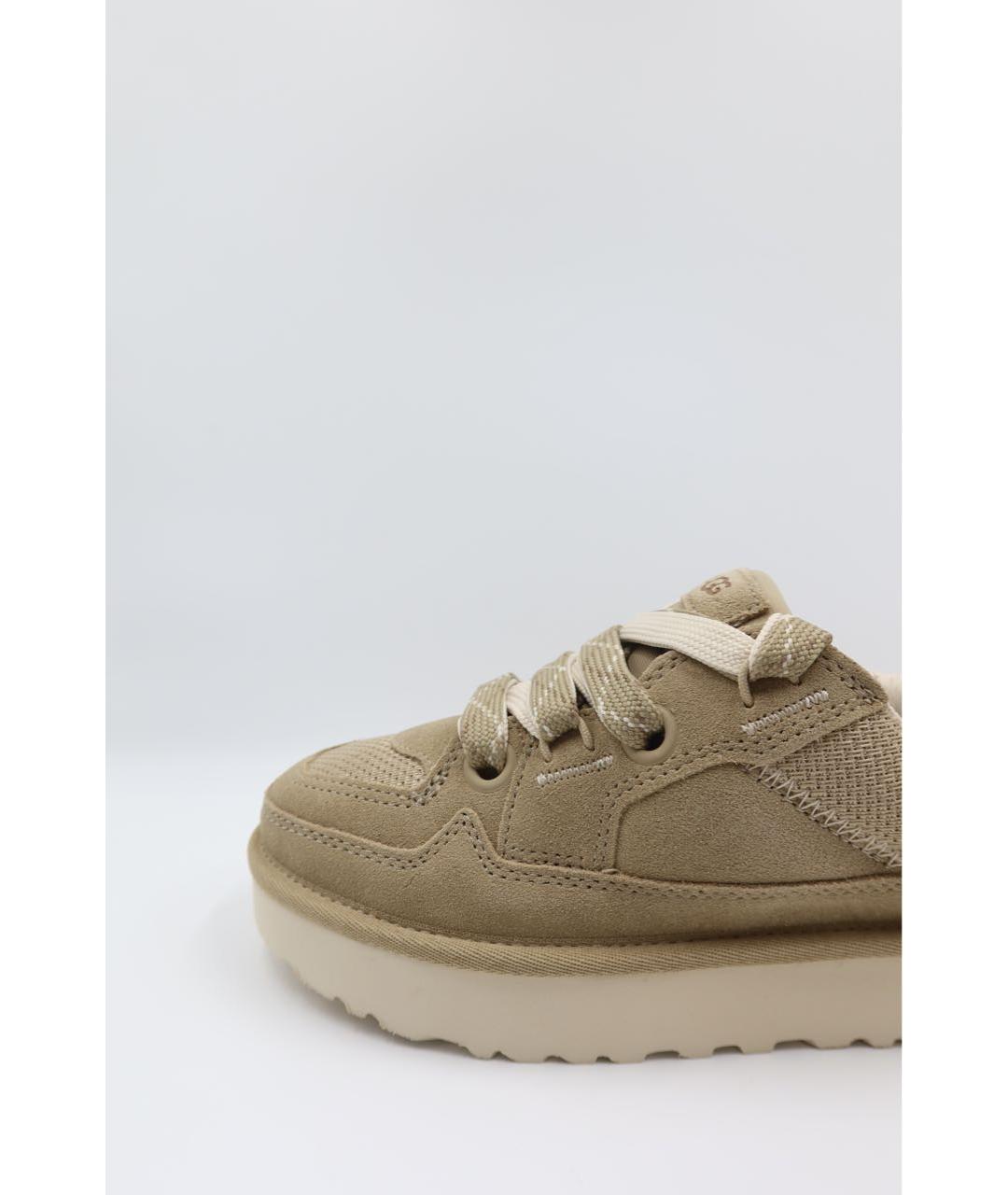 UGG AUSTRALIA Бежевые замшевые кеды, фото 3