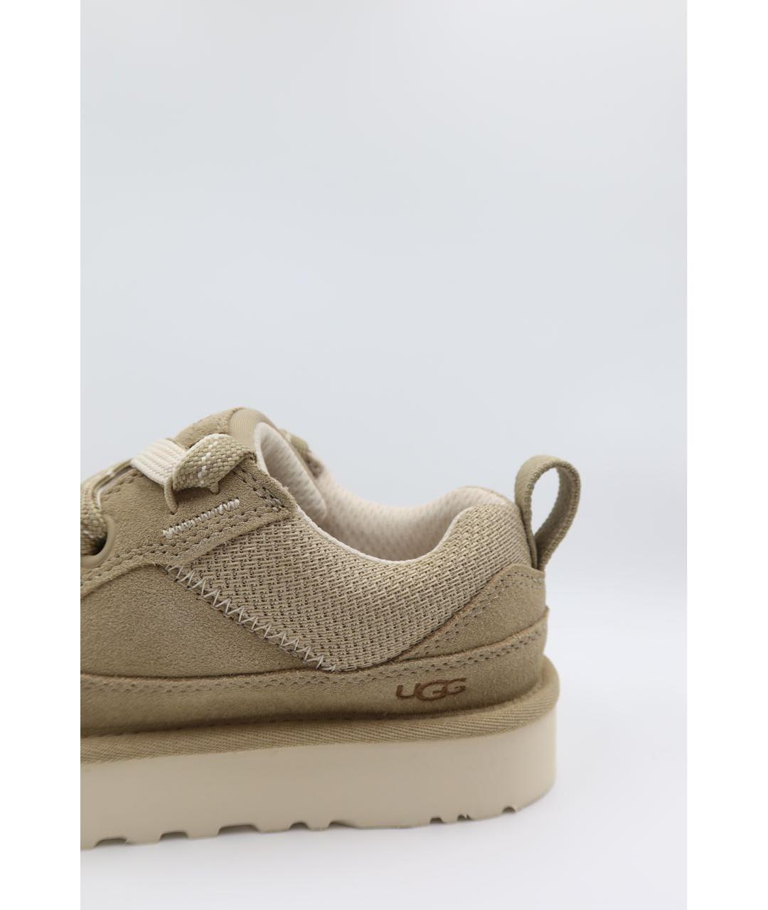 UGG AUSTRALIA Бежевые замшевые кеды, фото 4