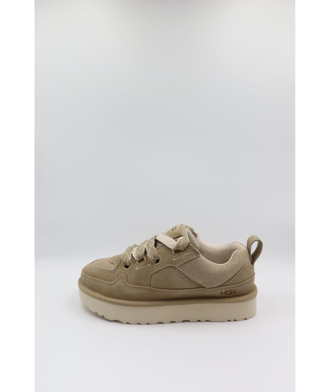 UGG AUSTRALIA Бежевые замшевые кеды, фото 2