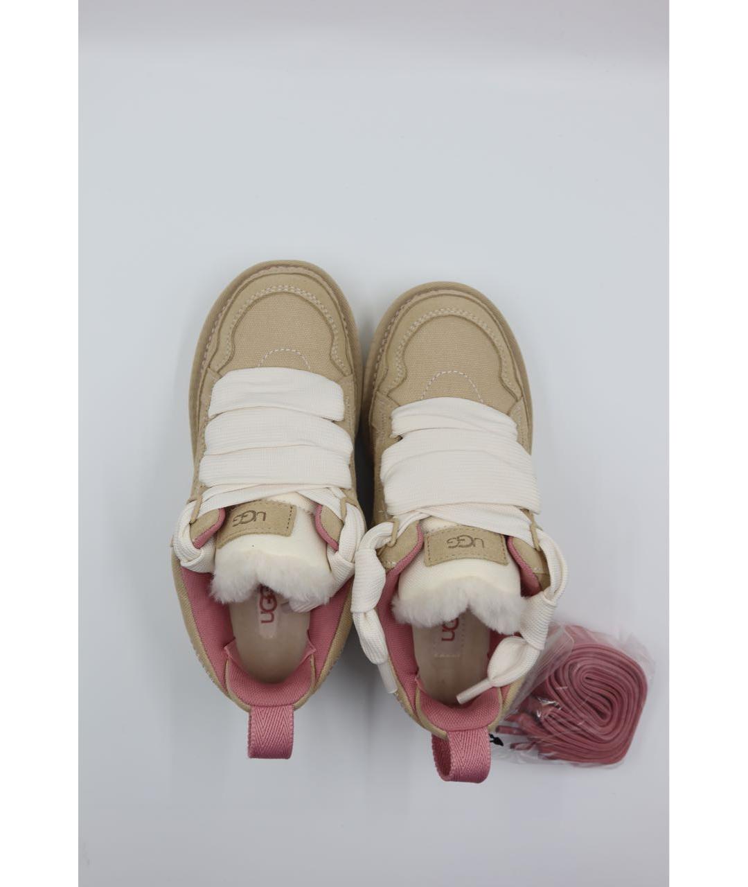 UGG AUSTRALIA Бежевые замшевые кеды, фото 6