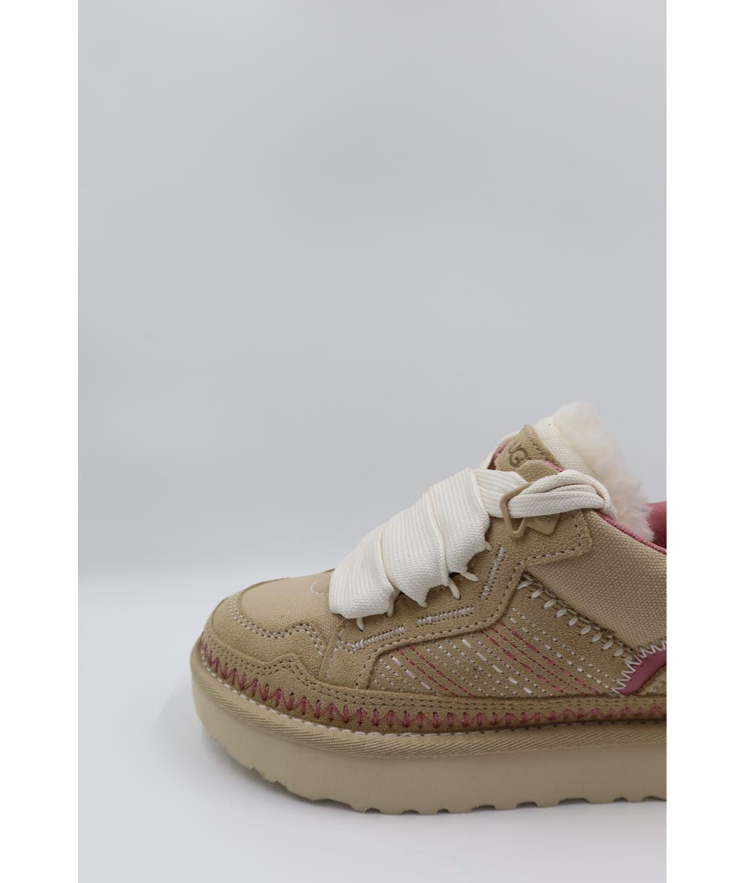 UGG AUSTRALIA Бежевые замшевые кеды, фото 3