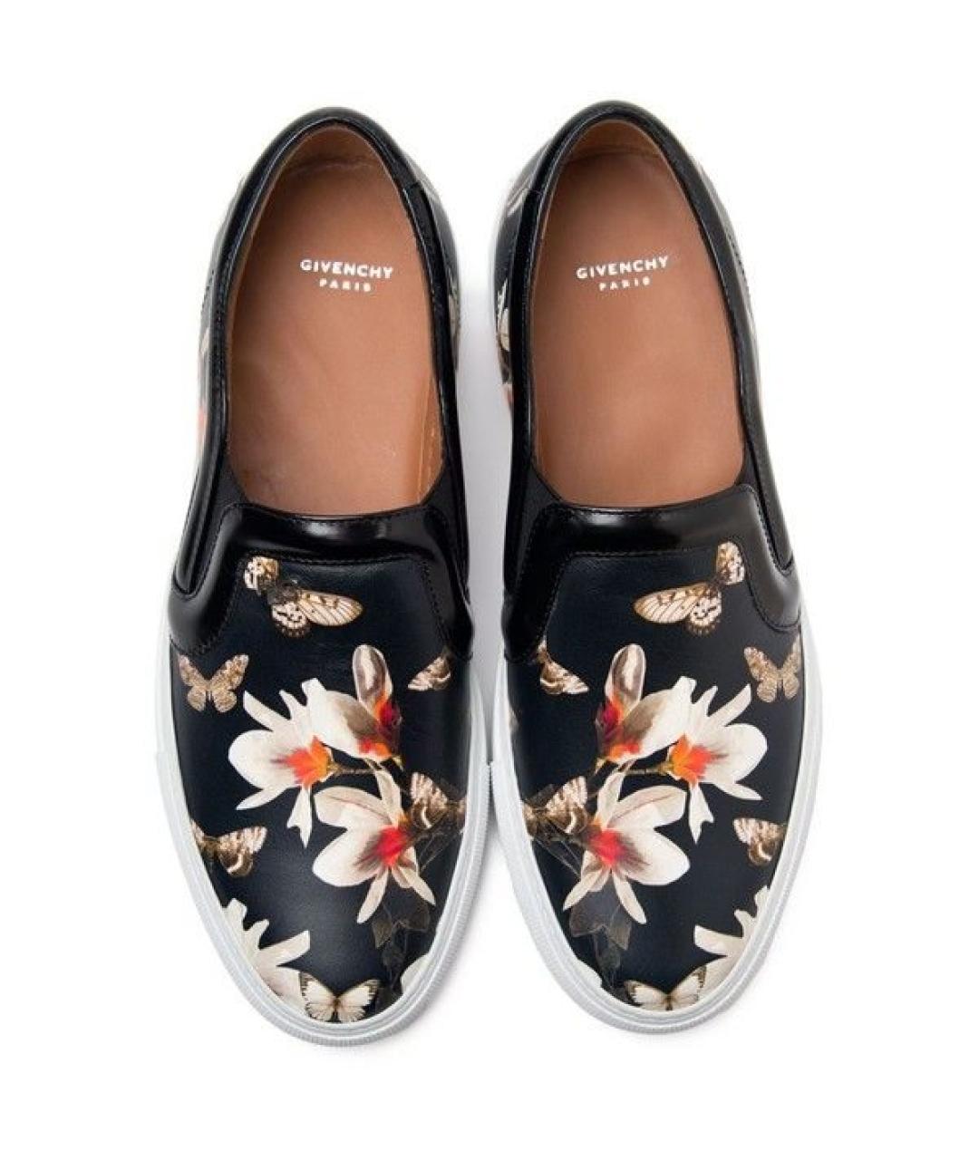 GIVENCHY Черные кожаные слипоны, фото 2