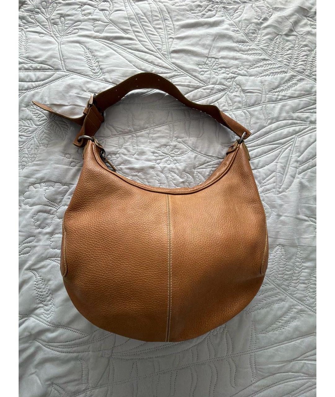 TOD'S Коричневая кожаная сумка через плечо, фото 2