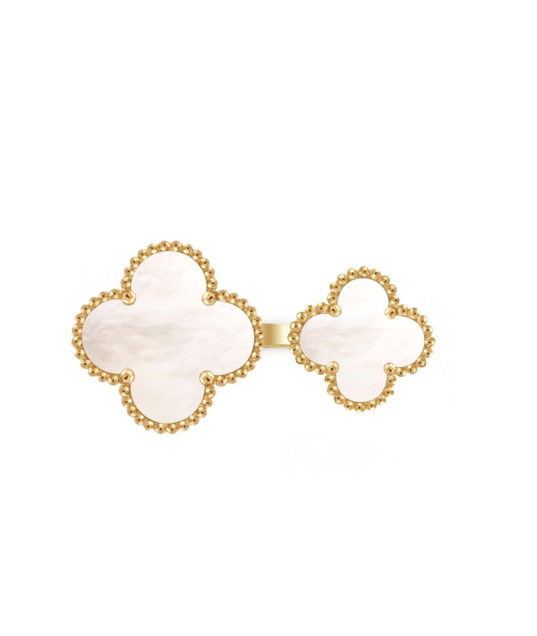 VAN CLEEF & ARPELS Белое кольцо из желтого золота, фото 2