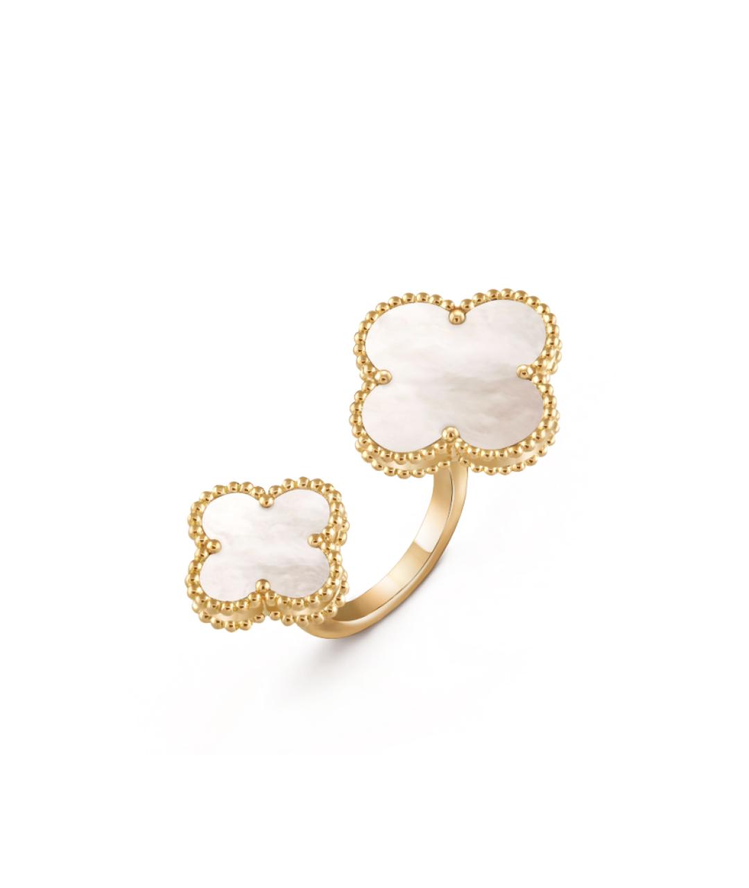 VAN CLEEF & ARPELS Белое кольцо из желтого золота, фото 4