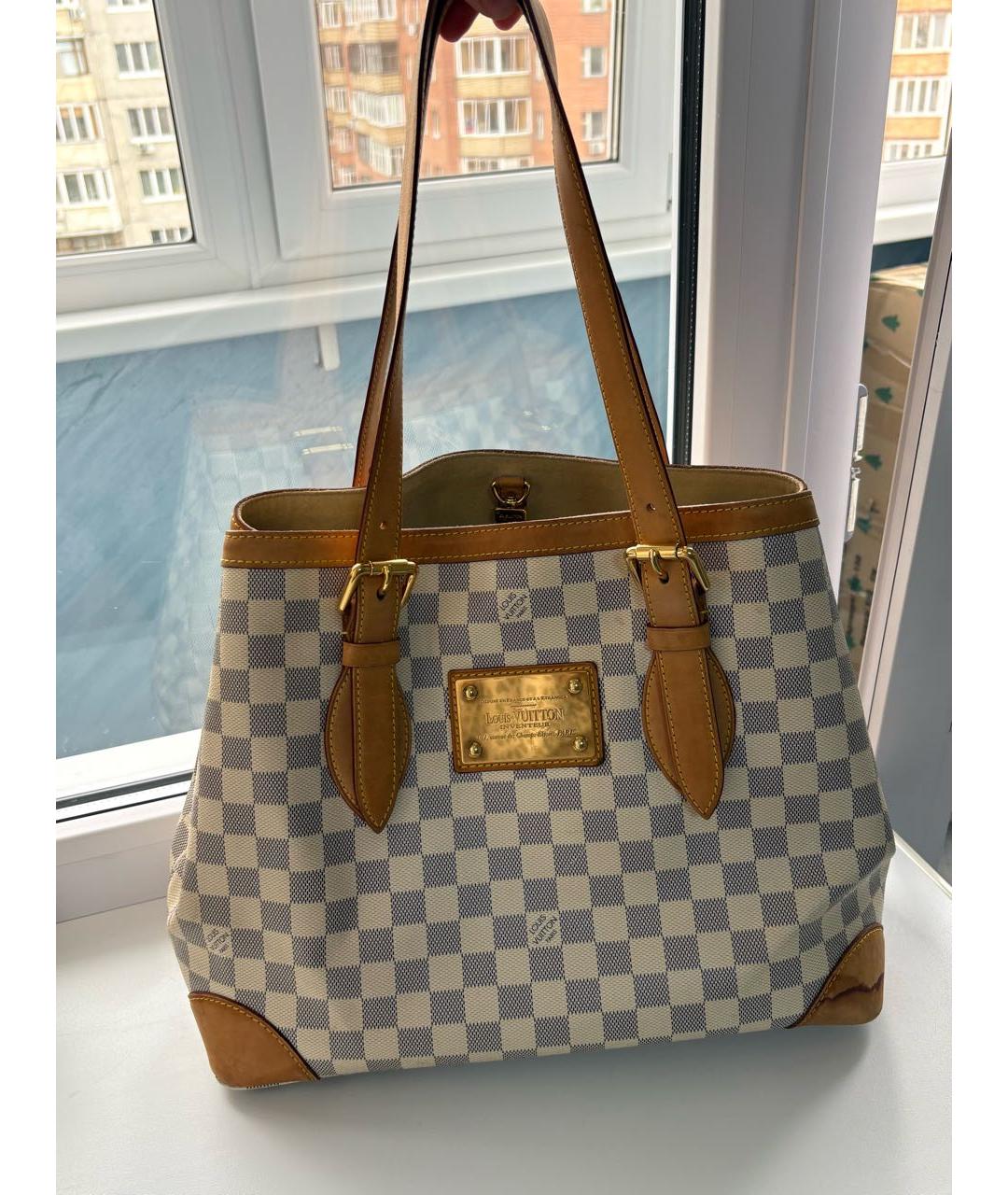 LOUIS VUITTON Бежевая сумка тоут, фото 9