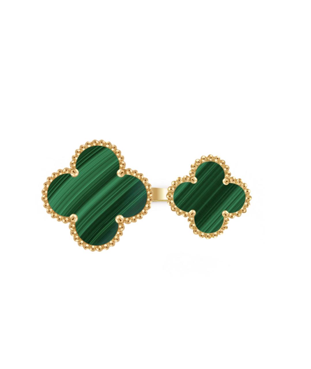 VAN CLEEF & ARPELS Зеленое кольцо из желтого золота, фото 2
