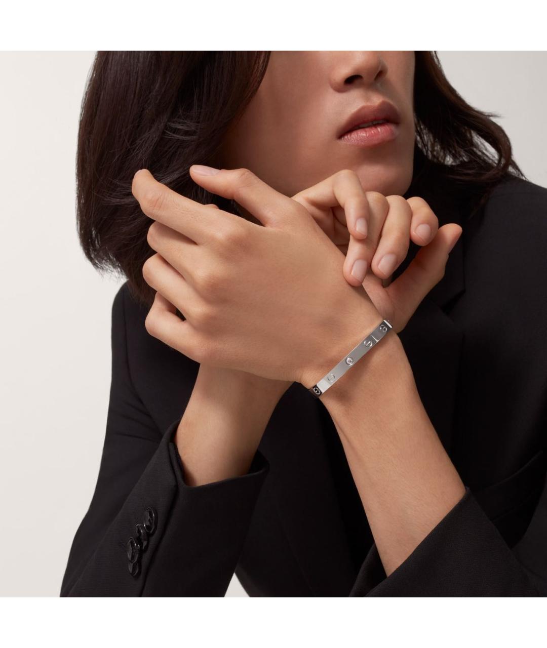 CARTIER Серебряный браслет из белого золота, фото 2