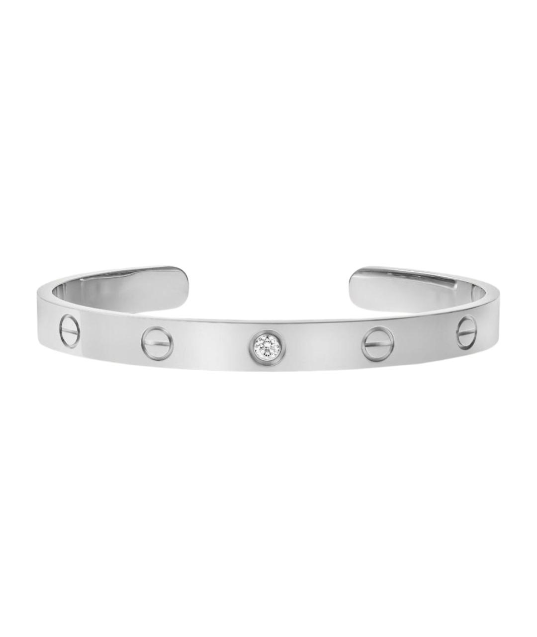 CARTIER Серебряный браслет из белого золота, фото 1