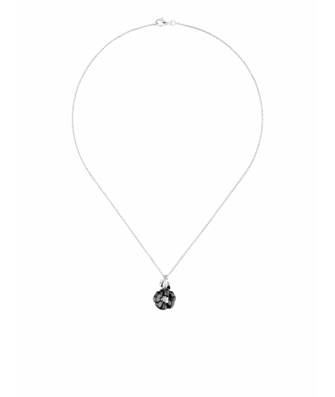 CHANEL Черная подвеска из белого золота, фото 1