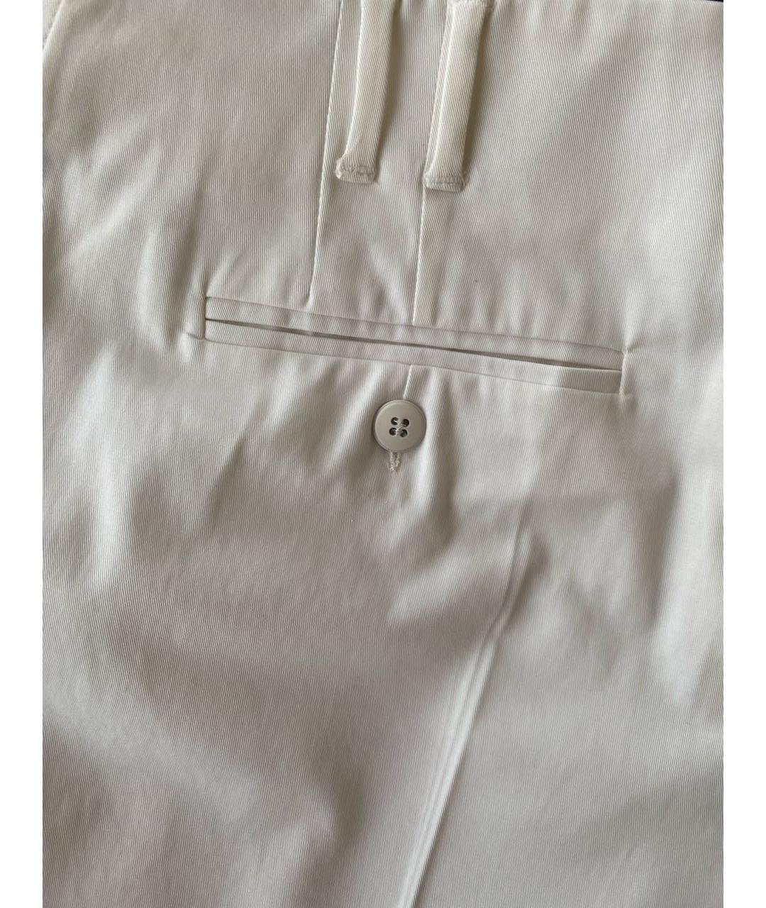 MAX MARA STUDIO Белые хлопковые шорты, фото 4