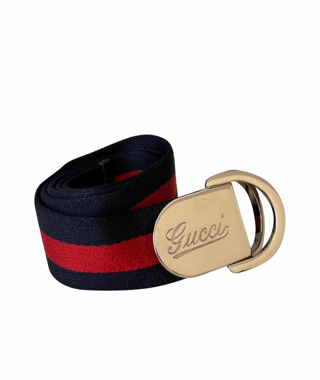 GUCCI Синий ремень, фото 1