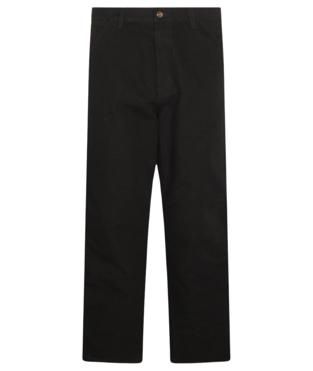 CARHARTT WIP Черные хлопковые повседневные брюки, фото 1
