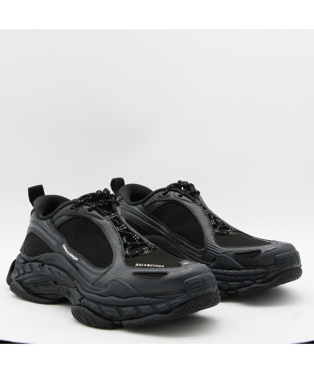 BALENCIAGA Черные низкие кроссовки / кеды, фото 2