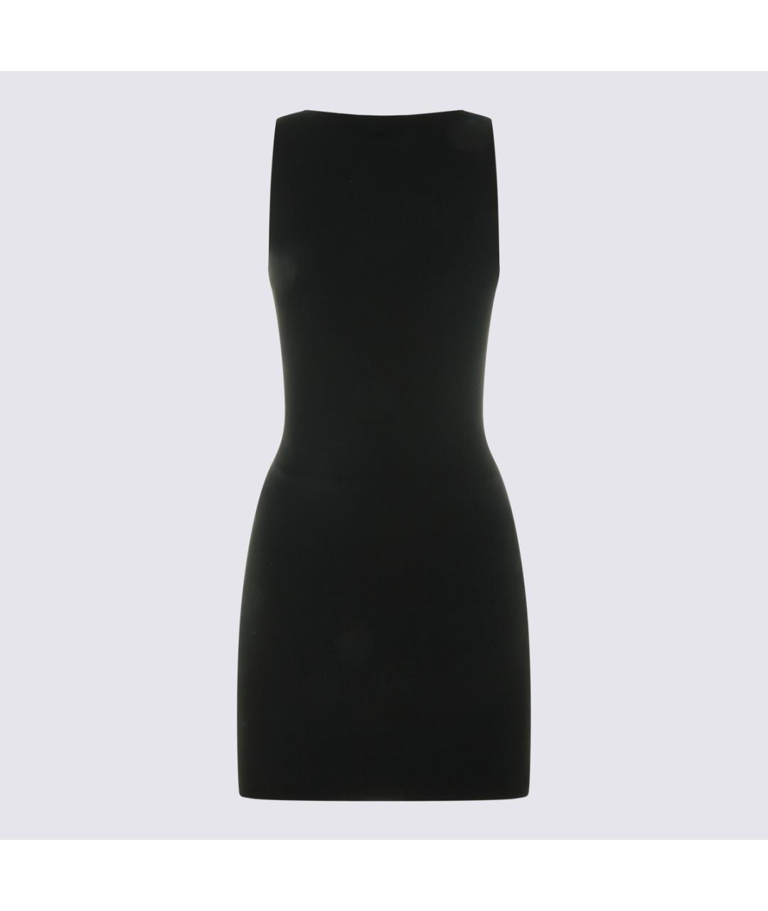ALEXANDER WANG Черное хлопковое повседневное платье, фото 2