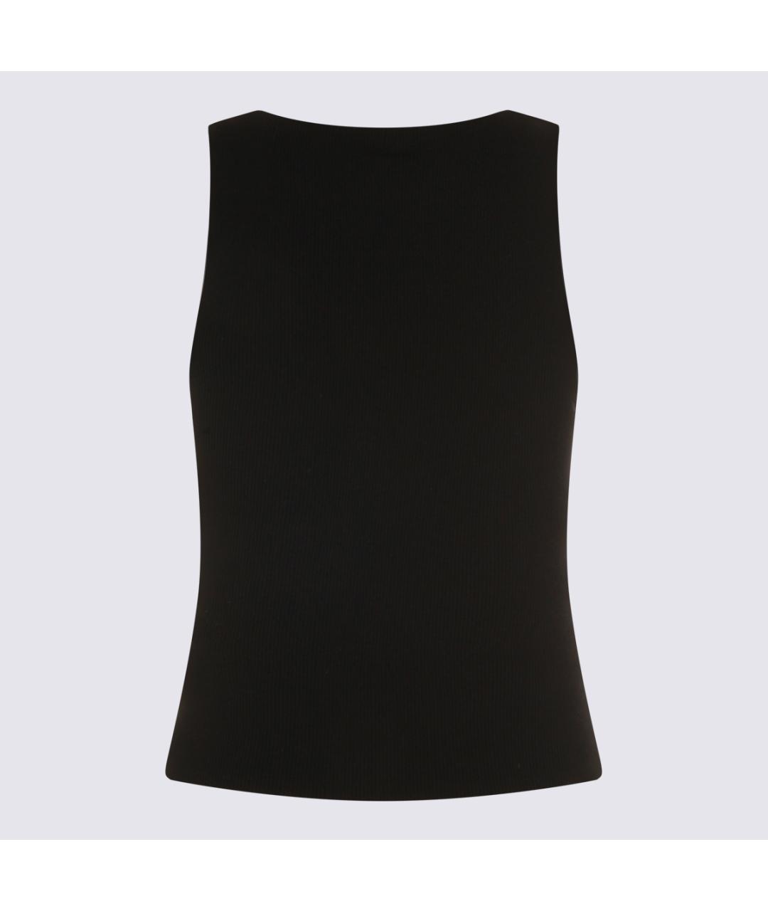 ALEXANDER WANG Черная хлопковая майка, фото 2