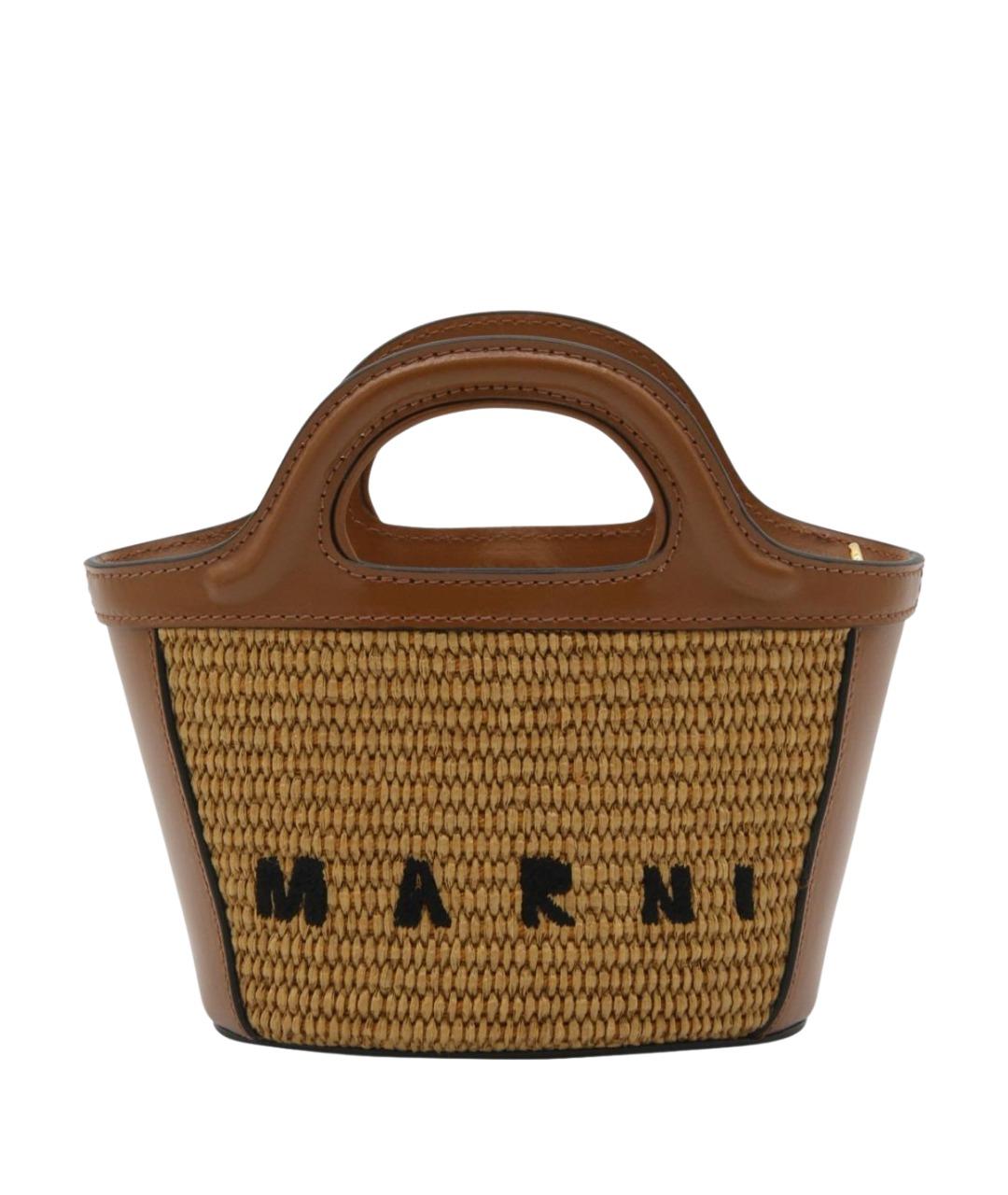 MARNI Коричневая сумка тоут, фото 1