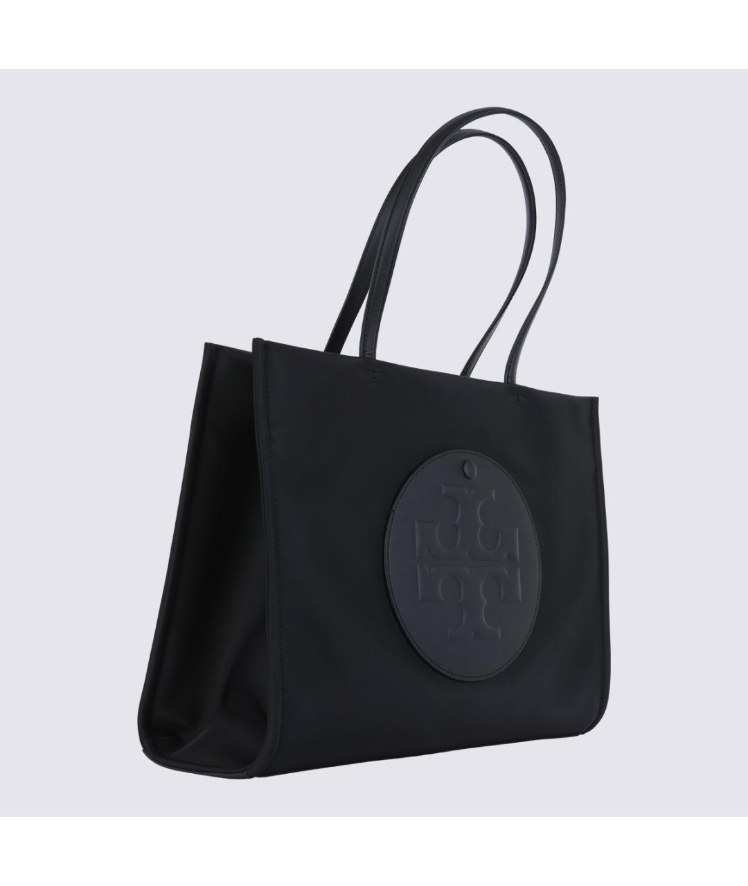 TORY BURCH Черная тканевая сумка тоут, фото 2