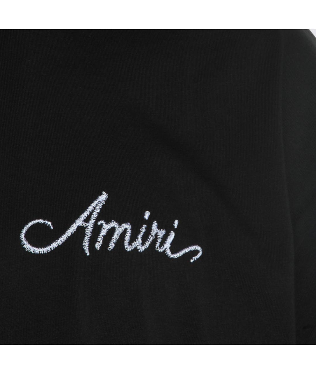 AMIRI Черная хлопковая футболка, фото 3