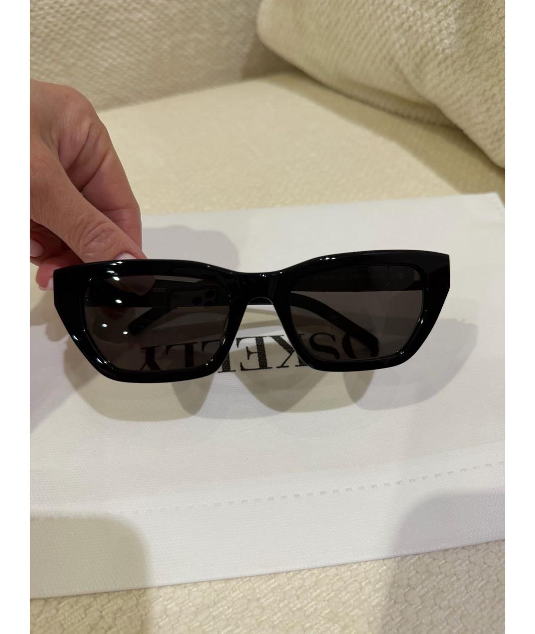 SAINT LAURENT Черные пластиковые солнцезащитные очки, фото 5