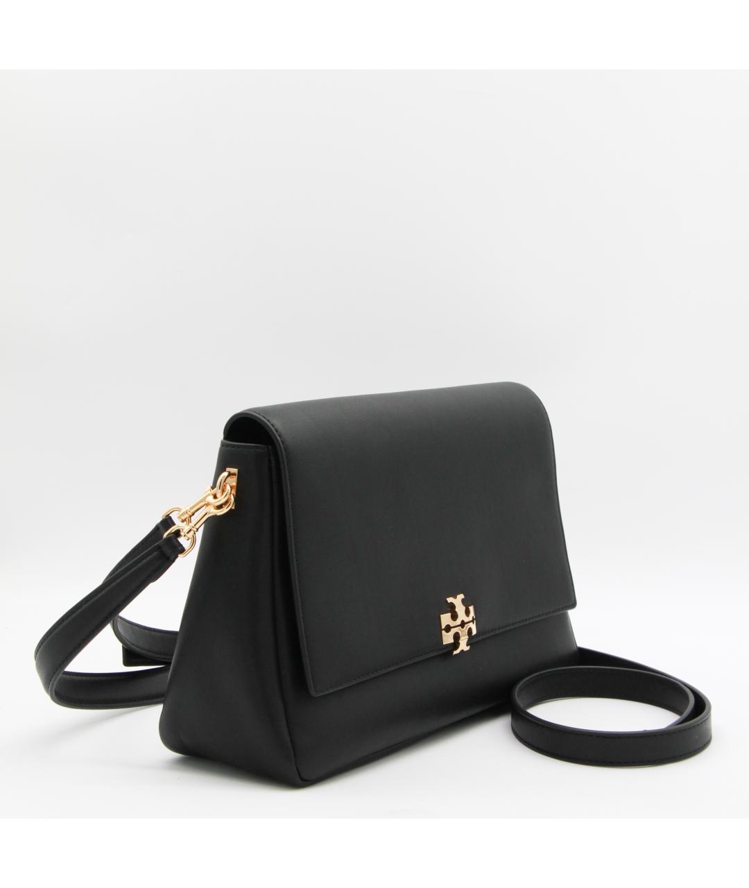 TORY BURCH Черная кожаная сумка через плечо, фото 2