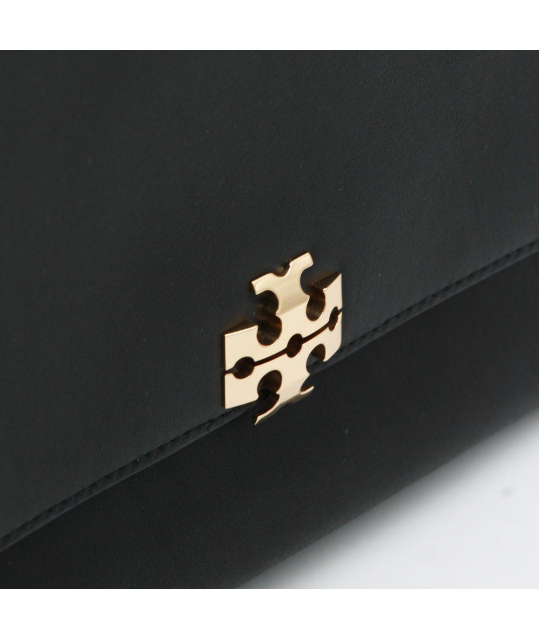 TORY BURCH Черная кожаная сумка через плечо, фото 4