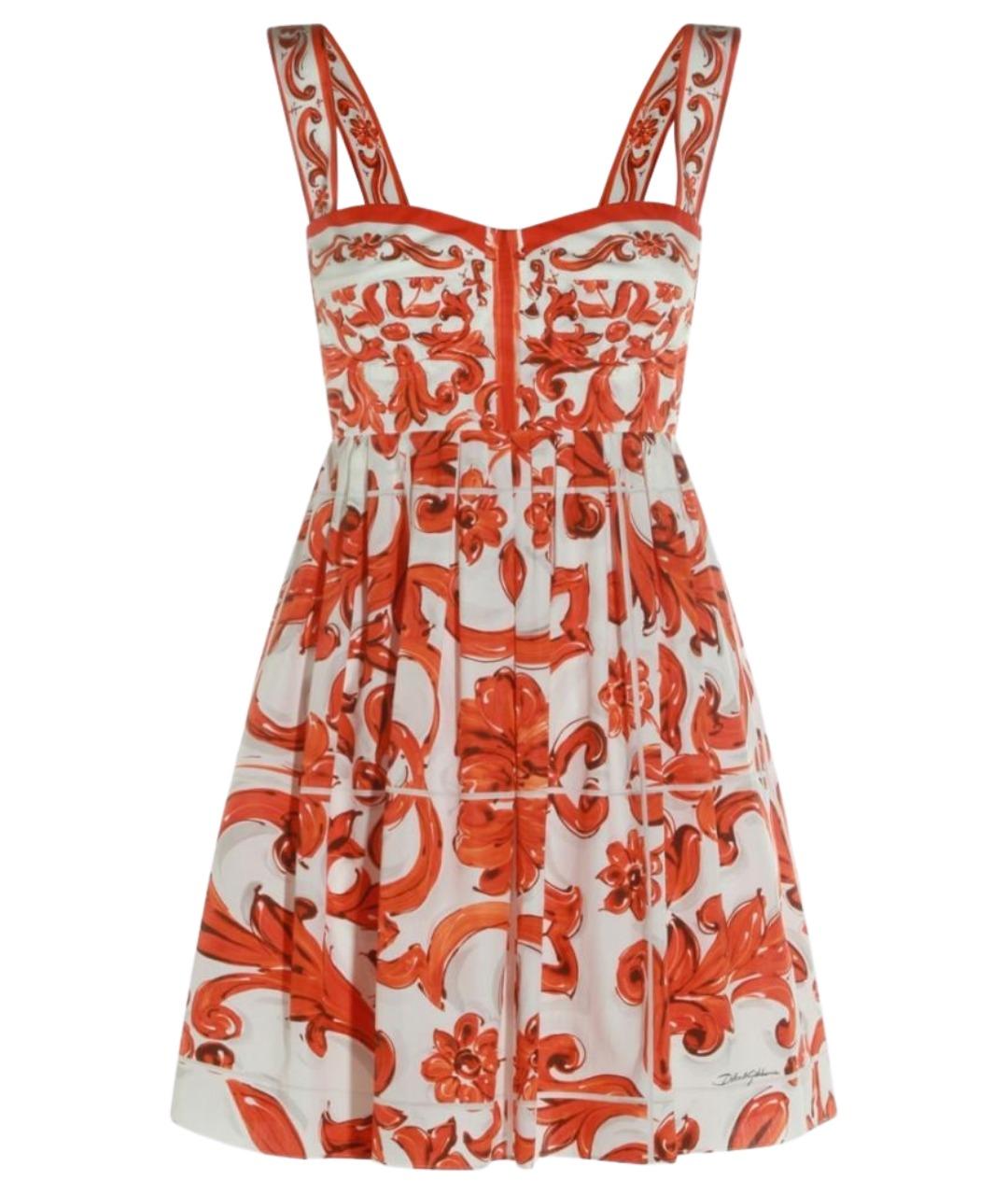 DOLCE&GABBANA Мульти хлопковое платье, фото 1