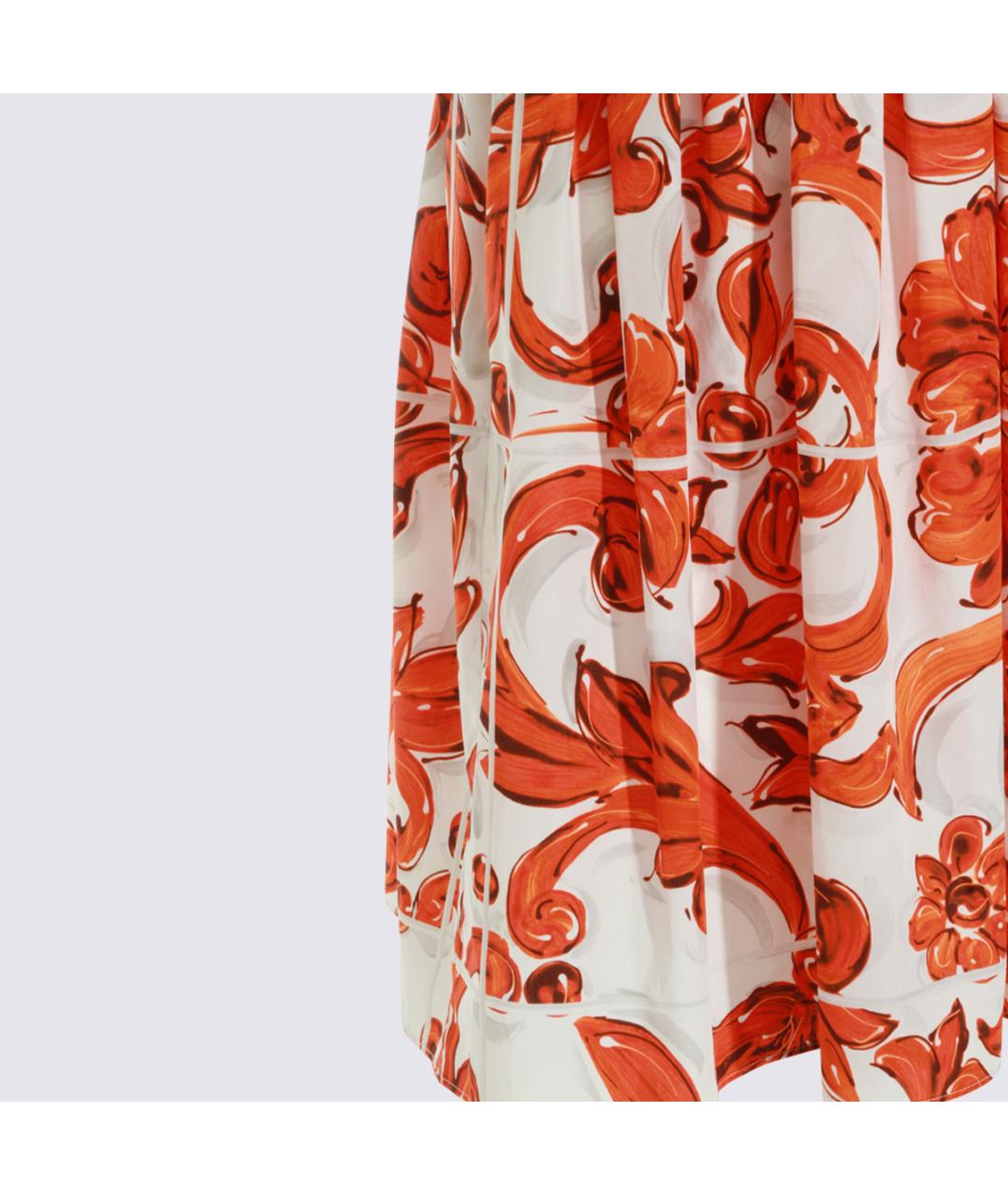 DOLCE&GABBANA Мульти хлопковое платье, фото 4