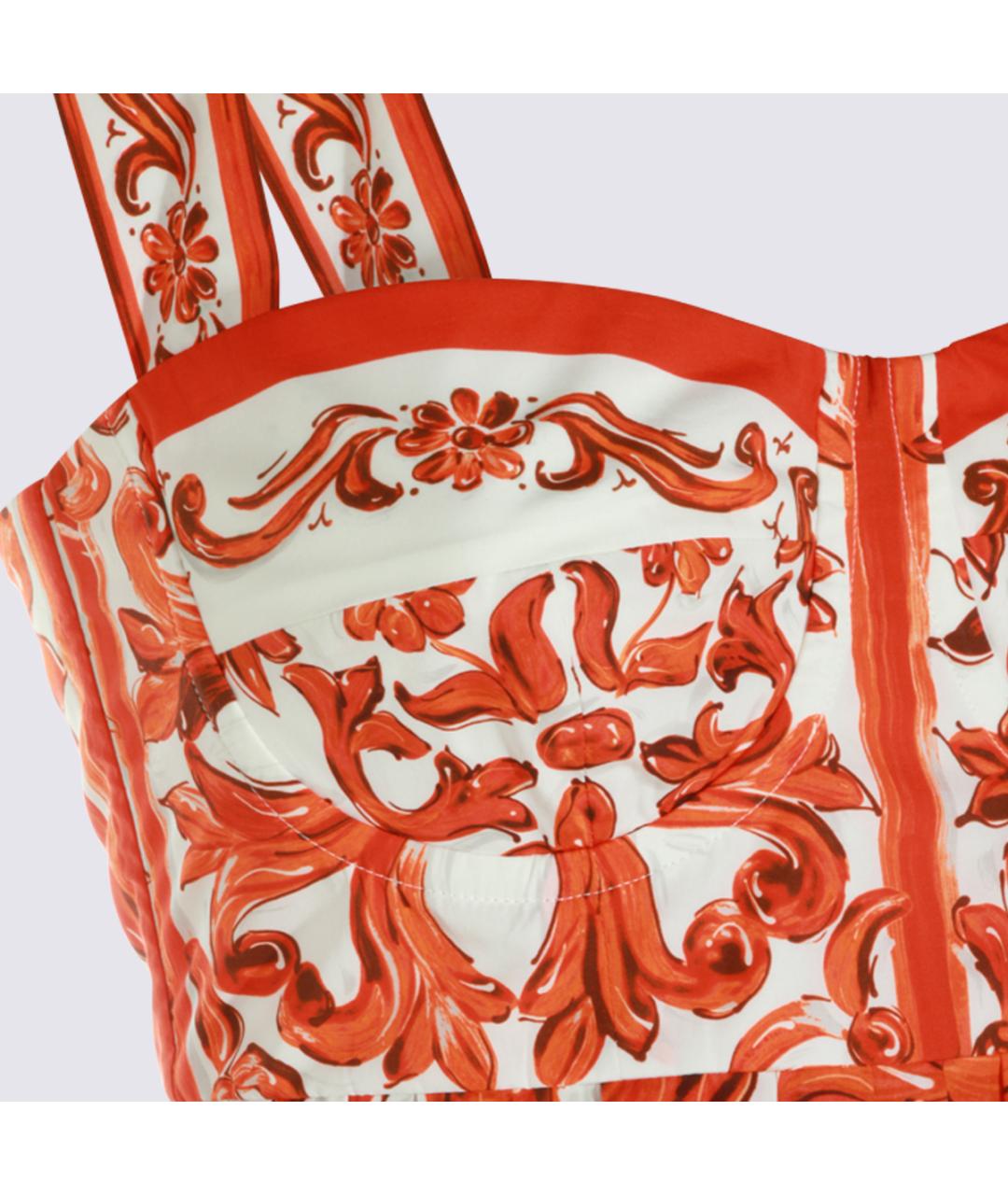 DOLCE&GABBANA Мульти хлопковое платье, фото 3