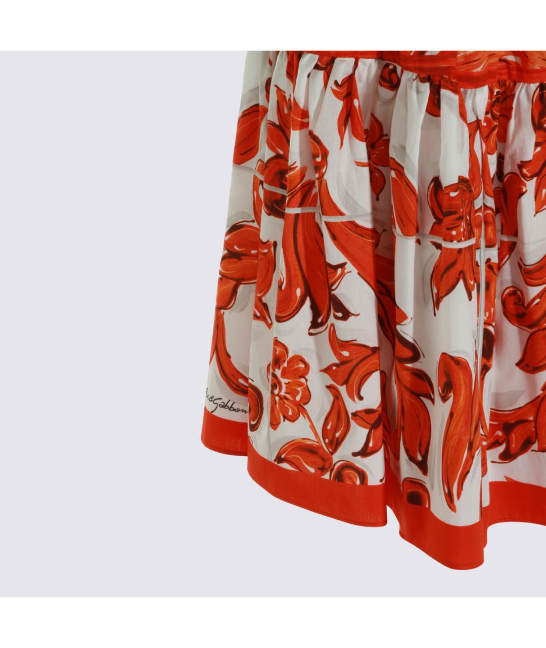 DOLCE&GABBANA Мульти хлопковая юбка мини, фото 4