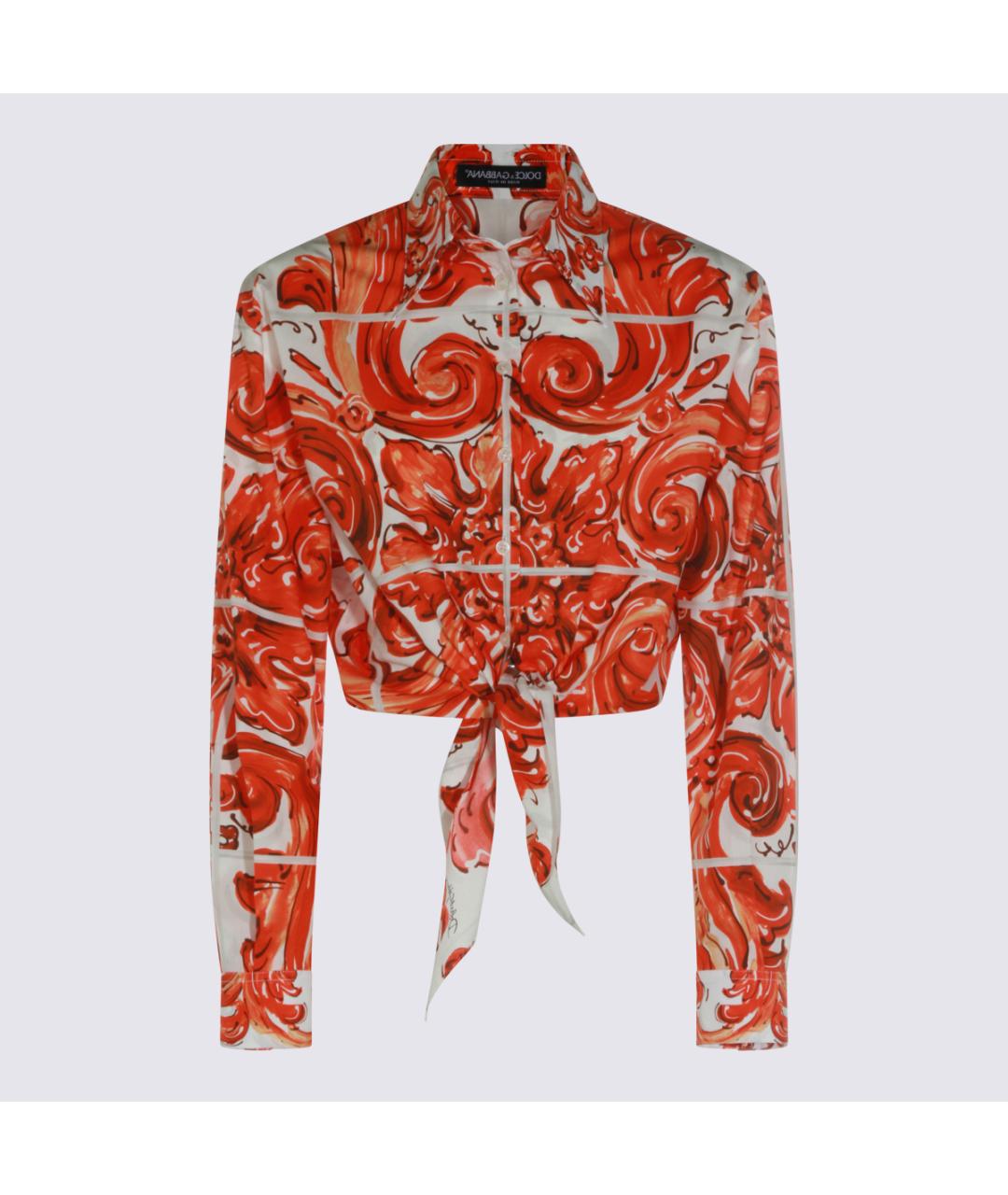 DOLCE&GABBANA Мульти хлопковая рубашка, фото 5