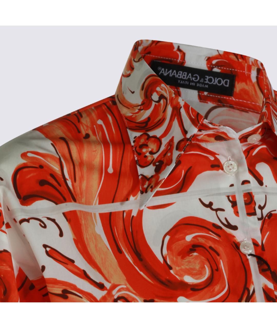 DOLCE&GABBANA Мульти хлопковая рубашка, фото 4