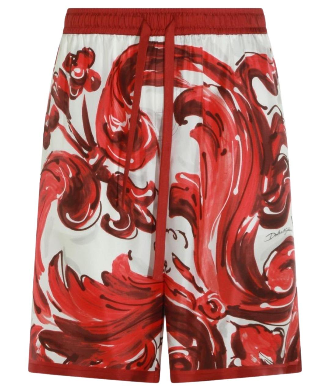 DOLCE&GABBANA Мульти шелковые шорты, фото 1