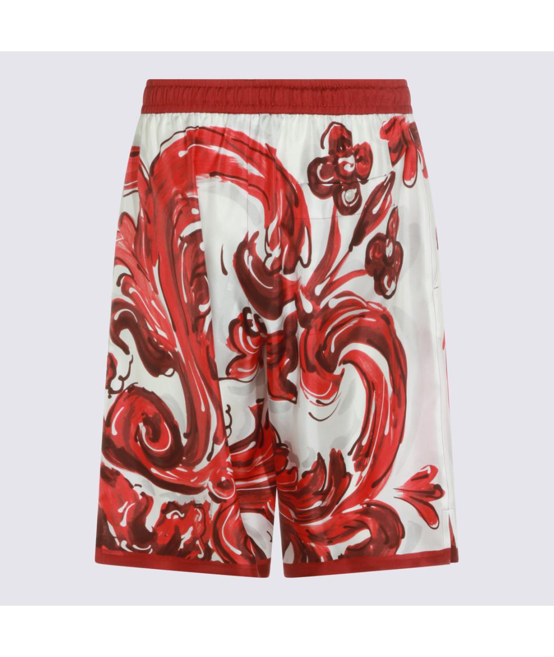 DOLCE&GABBANA Мульти шелковые шорты, фото 2