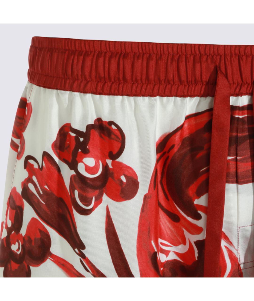 DOLCE&GABBANA Мульти шелковые шорты, фото 3