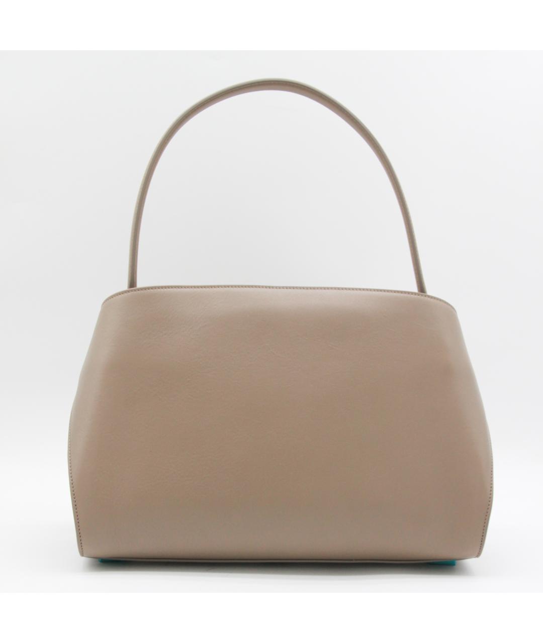 FERRAGAMO Бежевая кожаная сумка тоут, фото 3