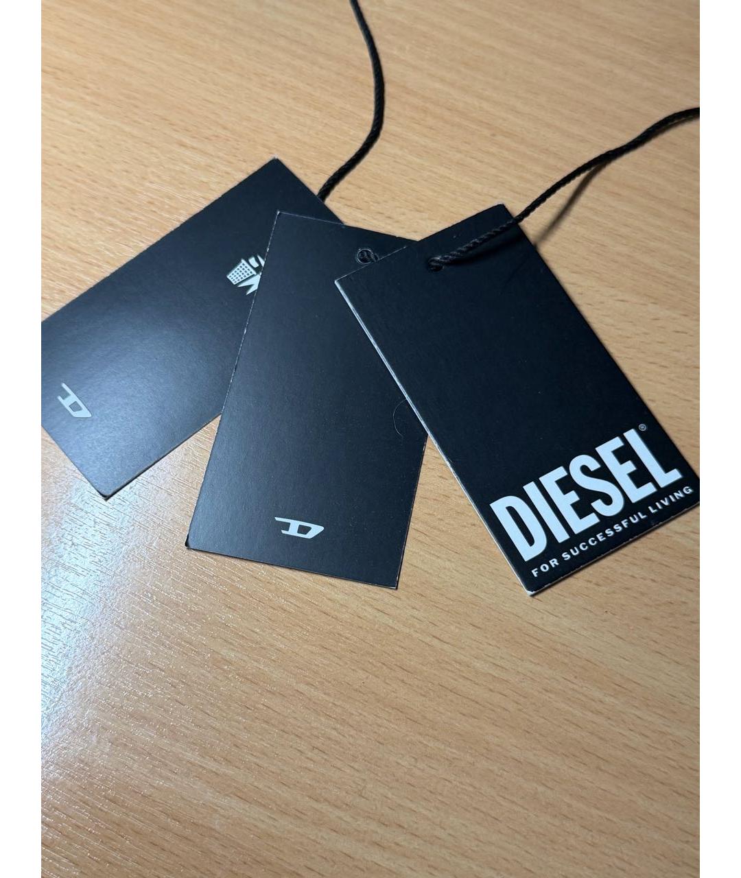 DIESEL Серый шерстяной шарф, фото 4