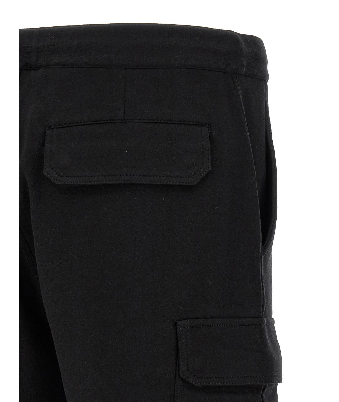 BRUNELLO CUCINELLI Черные хлопковые шорты, фото 4