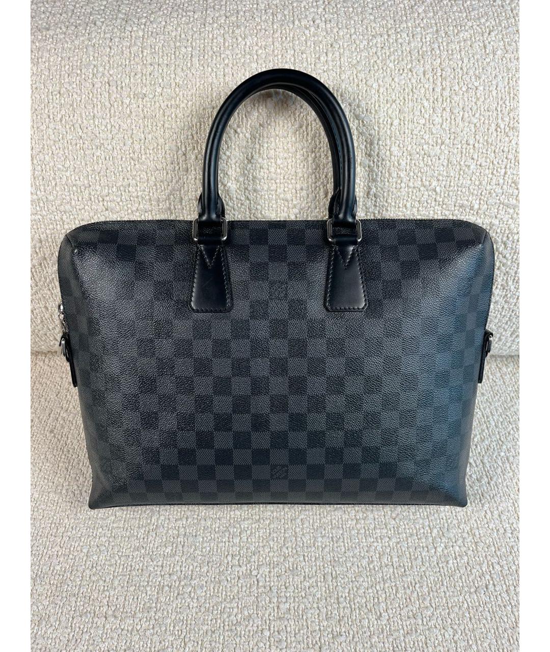 LOUIS VUITTON Черный портфель, фото 9