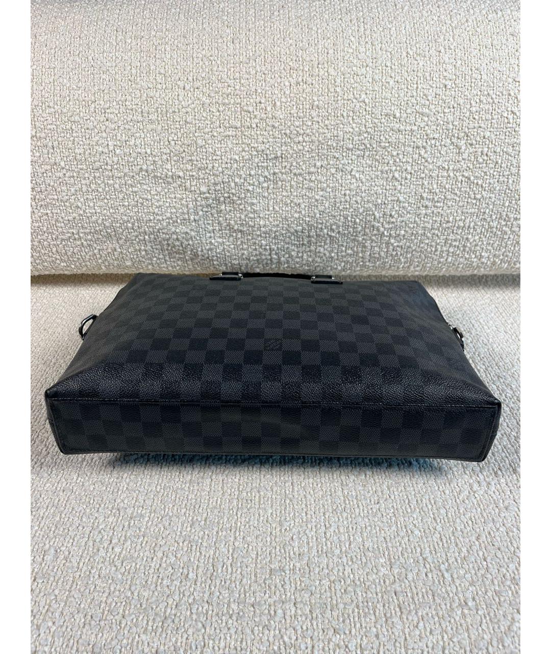 LOUIS VUITTON Черный портфель, фото 6