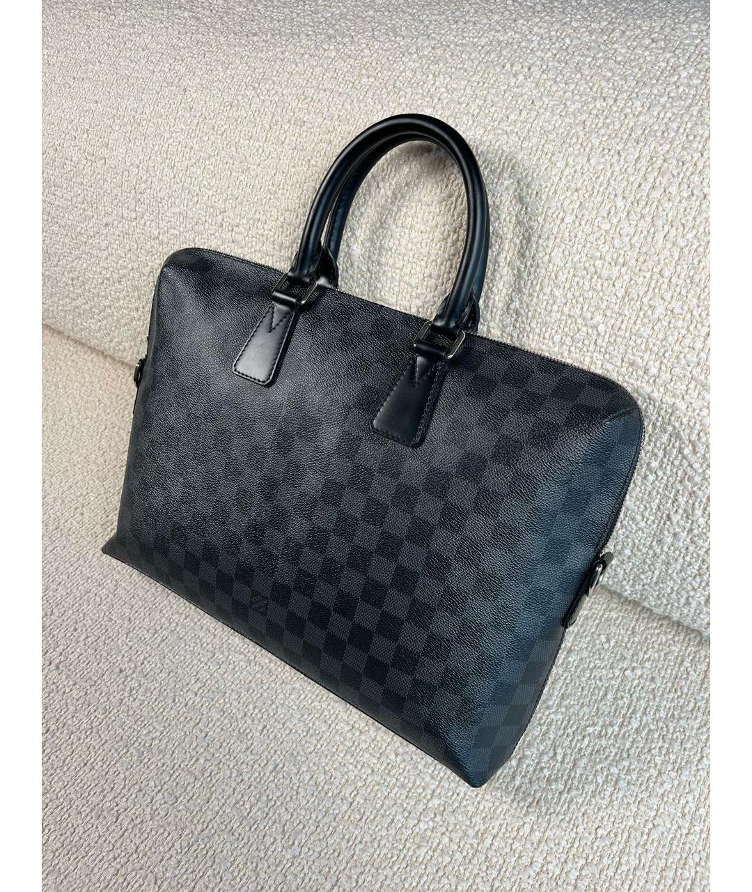 LOUIS VUITTON Черный портфель, фото 5