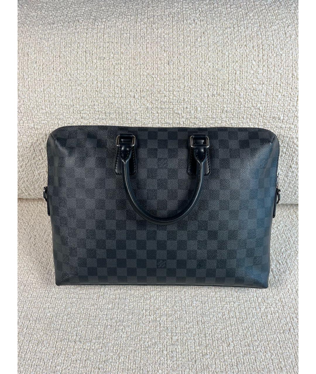 LOUIS VUITTON Черный портфель, фото 3