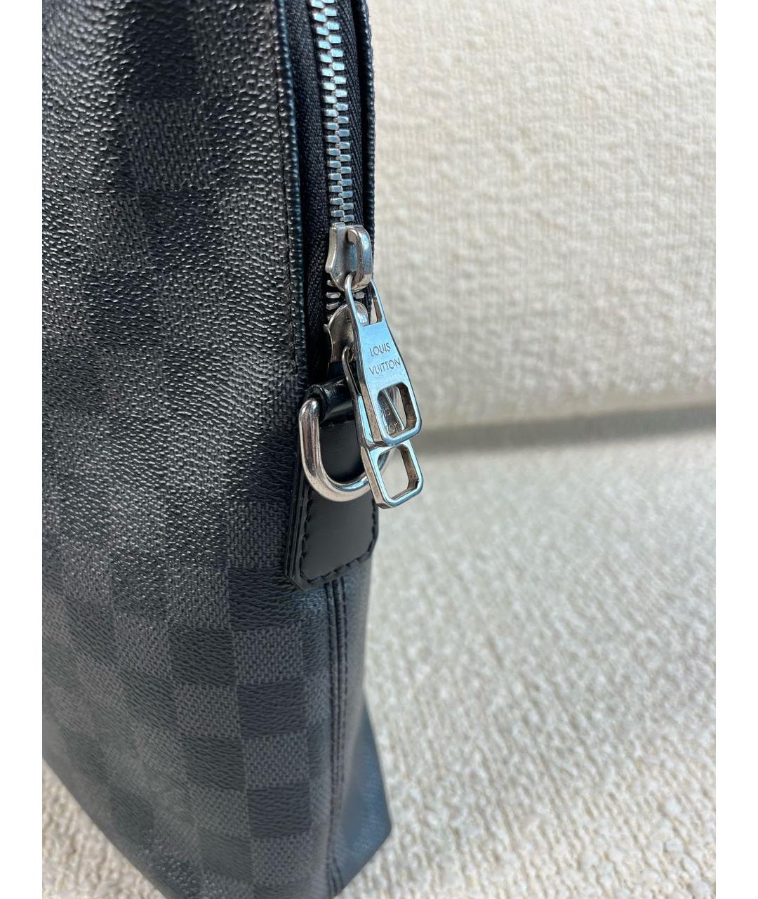 LOUIS VUITTON Черный портфель, фото 8