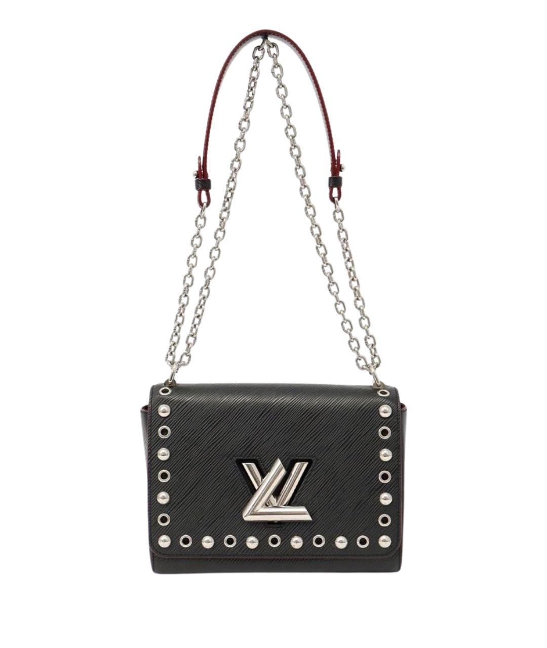 LOUIS VUITTON Черная кожаная сумка через плечо, фото 1